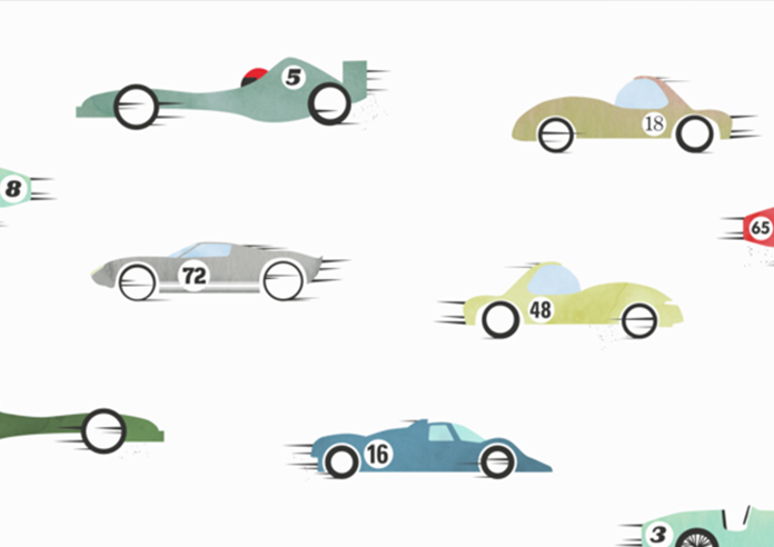 Childrens Roller (Blackout), 4654 Racing Cars - VELUX Loft Blind - Image 4